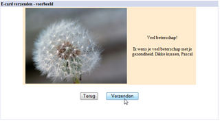 Wenskaart versturen